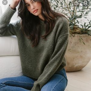 Jenni Kayne atlas sweater -sage.